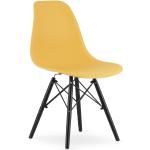 Jedálenské stoličky žltej farby z polypropylénu 4 ks balenie 