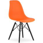 Jedálenské stoličky oranžovej farby z polypropylénu 4 ks balenie 