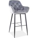 Barové stoličky Signal tyrkysovej farby v modernom štýle z kovu 