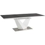 Jedálenské stoly Signal oceľovo šedej farby z kovu rozkladacie 8 ks balenie 