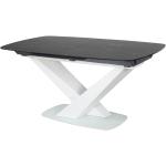 Jedálenské stoly Signal sivej farby v modernom štýle z mramoru rozkladacie 