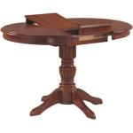 Jedálenské stoly Signal viacfarebné v retro štýle z orechového dreva okrúhle rozkladacie 