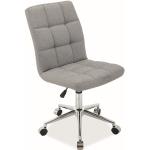 Kancelárske stoličky Signal sivej farby z kovu s nastaviteľnou výškou 