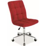 Kancelárske stoličky Signal tmavo šedej farby z kovu s nastaviteľnou výškou 