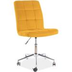 Kancelárske stoličky Signal tmavo šedej farby z kovu s nastaviteľnou výškou 