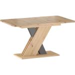 Jedálenské stoly Signal atracítovej farby v modernom štýle z dubového dreva rozkladacie 