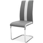 Jedálenské stoličky Signal sivej farby z kovu 4 ks balenie 