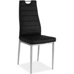 Jedálenské stoličky Signal čiernej farby z kovu 4 ks balenie 