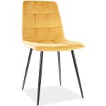 Jedálenské stoličky Signal žltej farby v modernom štýle z kovu 