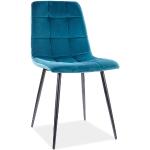 Jedálenské stoličky Signal tyrkysovej farby v modernom štýle z kovu 