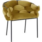 Jedálenské stoličky Signal žltej farby v modernom štýle z kovu 
