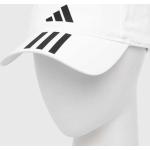 Pánske Čiapky so šiltom adidas Performance bielej farby z polyesteru Onesize v zľave udržateľná móda 