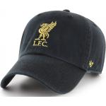 Šiltovky čiernej farby z bavlny s motívom FC Liverpool 
