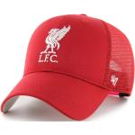 Snapback červenej farby z bavlny s motívom FC Liverpool v zľave 