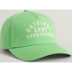 Dievčenské Detské čiapky Gant zelenej farby v športovom štýle z bavlny 