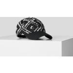 Dámske Designer Šiltovky Karl Lagerfeld čiernej farby monochromatický štýl z tvídu s kamienkami 