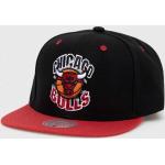 Šiltovka Mitchell&Ness Chicago Bulls čierna farba, s nášivkou