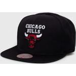 Šiltovka s prímesou vlny Mitchell&Ness Chicago Bulls čierna farba, s nášivkou