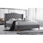 Dvojlôžkové postele sivej farby s úložným priestorom 