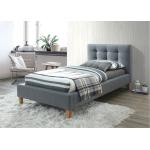 Detské postele sivej farby s úložným priestorom 