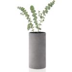 Vázy Blomus sivej farby v minimalistickom štýle s jednofarebným vzorom z umelého kameňa 
