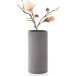Vázy Blomus sivej farby v minimalistickom štýle s jednofarebným vzorom z umelého kameňa 