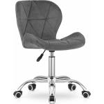 Kancelárske stoličky sivej farby zo zamatu 