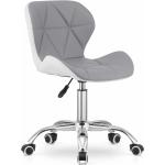 Kancelárske stoličky šedobielej farby z polyuretánu 