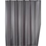 Sprchové závesy WENKO sivej farby v elegantnom štýle s jednofarebným vzorom z polyesteru 