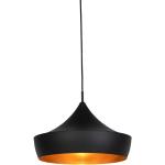 Visiace lampy Qazqa čiernej farby v škandínávskom štýle s geometrickým vzorom z kovu v zľave kompatibilné s E27 