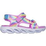 Dámske Športové sandále Skechers Hypno-Splash ružovej farby zo syntetiky vo veľkosti 33,5 svietiace v zľave na leto 