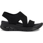 Dámske Sandále Skechers čiernej farby vo veľkosti 41 v zľave na leto 