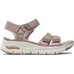Dámske Sandále Skechers Arch Fit béžovej farby vo veľkosti 36 na leto 