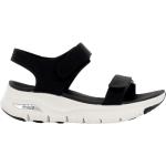Dámske Sandále Skechers Arch Fit čiernej farby vo veľkosti 41 na leto 