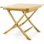 Záhradné stoly divero striebornej farby z teakového dreva na skladanie 