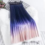 Dámske Dlhé sukne fialovej farby v elegantnom štýle zo syntetiky 