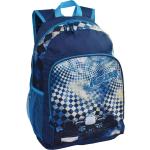 Pánske Školské batohy modrej farby na zips polstrovaný chrbát v zľave 