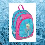 Dámske Školské batohy z polyesteru na zips držiak na fľašu s motívom Frozen 