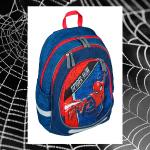 Dámske Školské batohy z polyesteru na zips držiak na fľašu s motívom Spiderman 