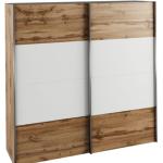 Šatníkové skrine Kondela bielej farby z dubového dreva s policami 3 ks balenie v zľave 