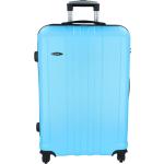 Dámske Veľké cestovné kufre modrej farby v elegantnom štýle z plastu na zips objem 90 l 