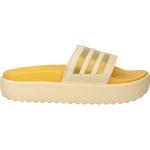 Pánske Plážové šľapky adidas Adilette žltej farby vo veľkosti XS na leto 
