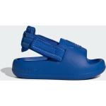 Detské Žabky adidas Adilette modrej farby v športovom štýle vo veľkosti 23 na leto 