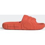 Pánske Plážové šľapky adidas Adilette červenej farby v športovom štýle vo veľkosti 37 na leto 
