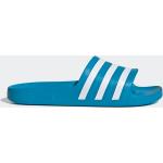 Dámske Plážové šľapky adidas Adilette nebesky modrej farby v športovom štýle vo veľkosti 38 na leto 