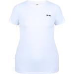 Detské tričká Slazenger bielej farby s okrúhlym výstrihom v zľave 
