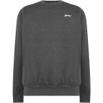 Slazenger Fleece Crew Sweater Mens Charcoal Marl 3XL