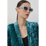 Dámske Designer Slnečné okuliare Alexander McQueen sivej farby z plastu vo veľkosti 4 XL 