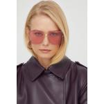Dámske Designer Slnečné okuliare Alexander McQueen ružovej farby z kovu 