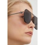 Dámske Designer Slnečné okuliare Alexander McQueen sivej farby z kovu 